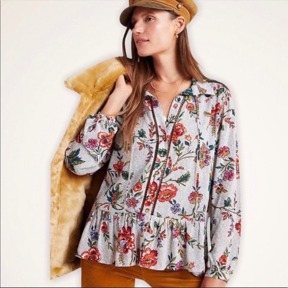 Anthropologie Tops - 🎉HP🎉 Anthropologie peplum blouse